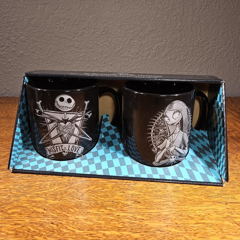 Nightmare Before Christmas Set of 2 Mugs NIB